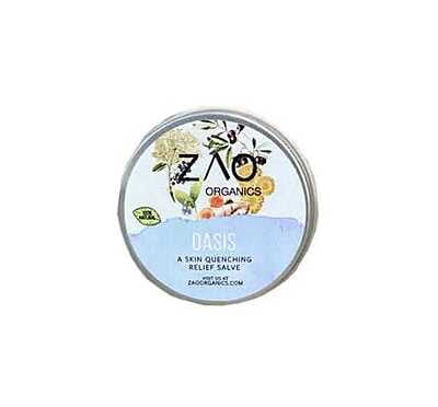 Zao Organics Oasis Skin Relief Quenching Hemp Salve, Full Spectrum Cannabis Oil Tincture